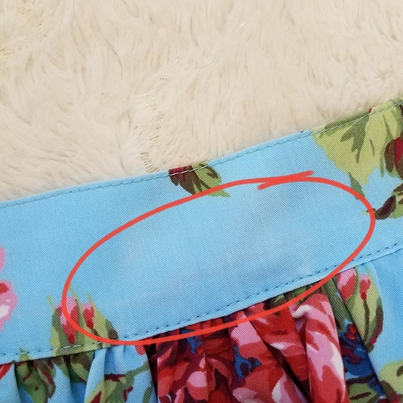 Vixen by Micheline Pitt Rose Floral Pleated Skirt - Picture 10 of 10